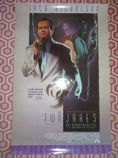 THE TWO JAKES US VIDEO POSTER ROLLED JACK NICHOLSON 1990 VHS Movie posters