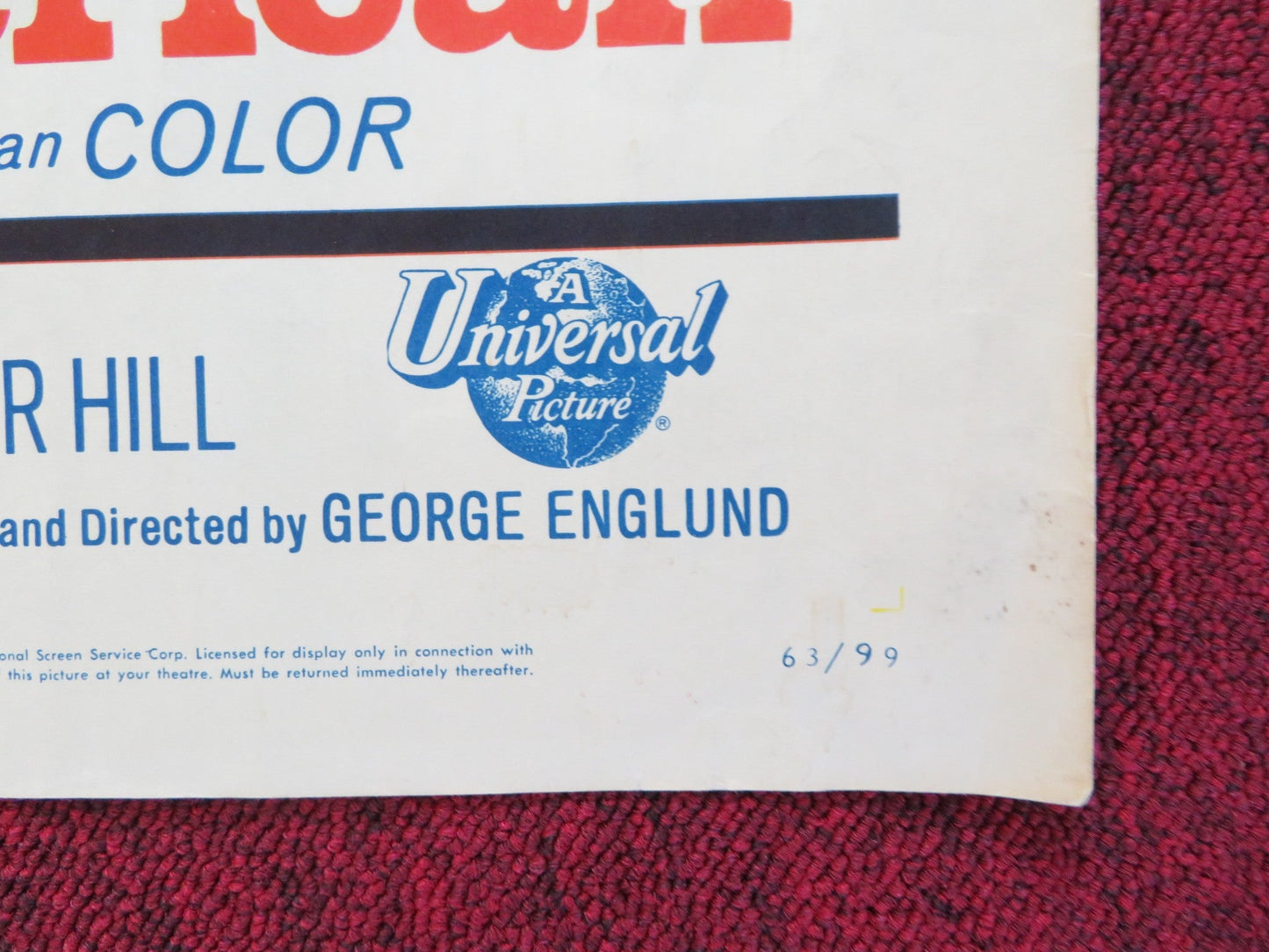 THE UGLY AMERICAN US HALF SHEET (22"x 28") POSTER MARLON BRANDO EIJI OKADA 1963 Rendezvous Cinema Movie posters