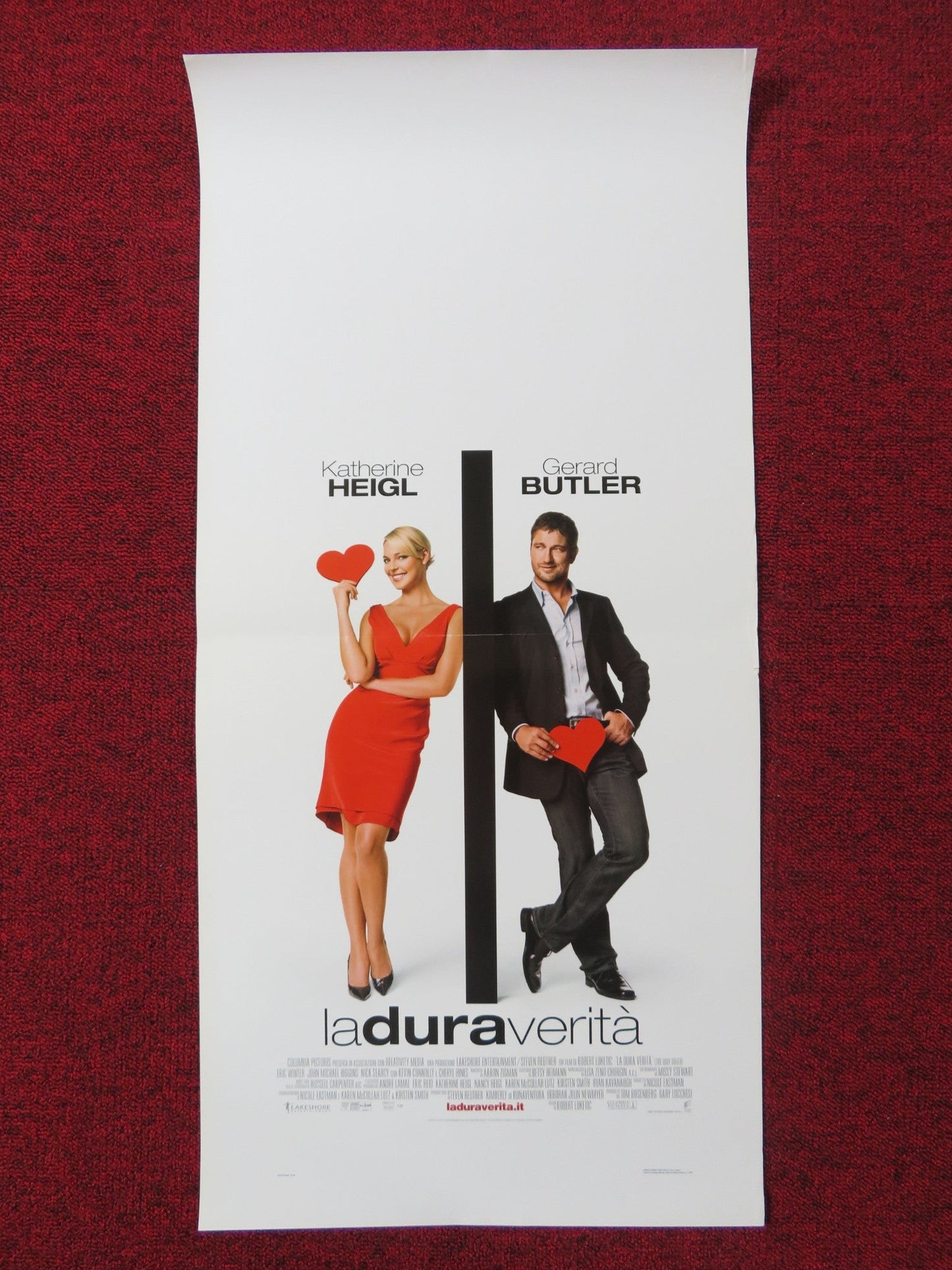 THE UGLY TRUTH ITALIAN LOCANDINA POSTER KATHERINE HEIGL GERARD BUTLER 2009 Rendezvous Cinema Movie posters