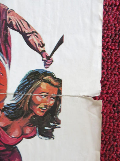 THE ULTIMATE WARRIOR FOLDED US ONE SHEET POSTER YUL BRYNER MAX VON SYDOW 1975 Rendezvous Cinema Movie posters