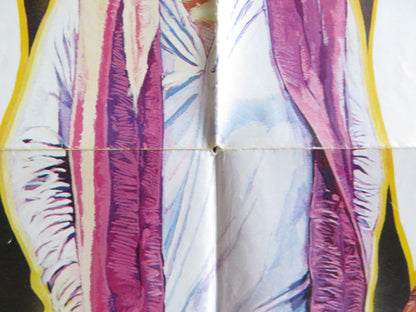 THE ULTIMATE WARRIOR FOLDED US ONE SHEET POSTER YUL BRYNER MAX VON SYDOW 1975 Rendezvous Cinema Movie posters