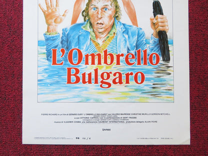 THE UMBRELLA COUP ITALIAN LOCANDINA POSTER PIERRE RICHARD GERARD OURY 1980 Rendezvous Cinema Movie posters