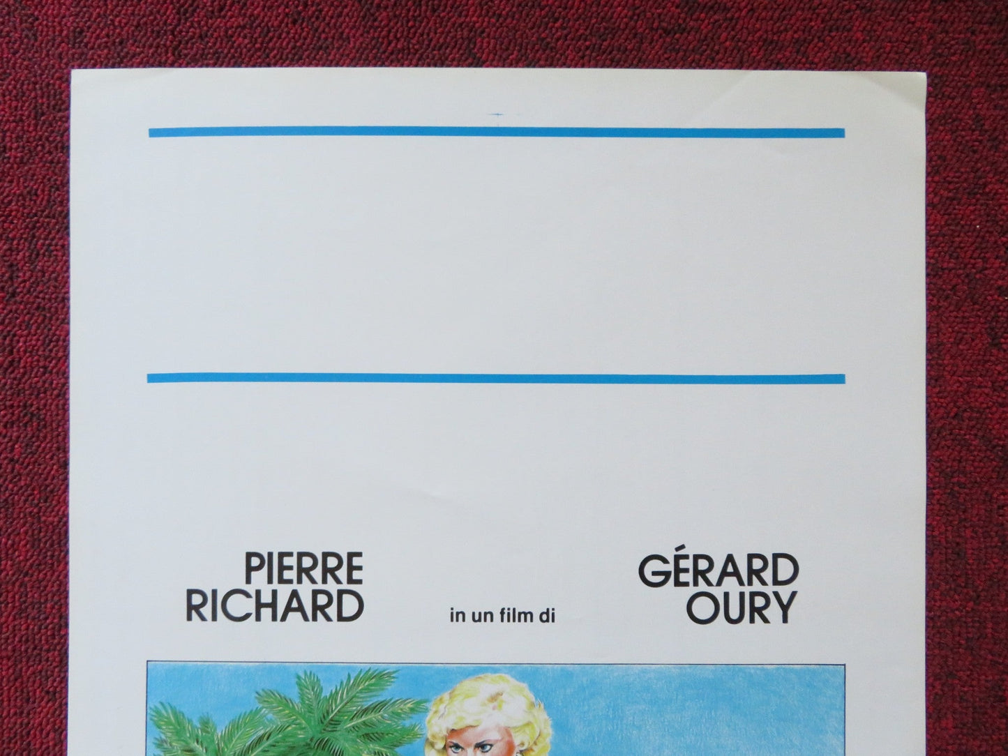 THE UMBRELLA COUP ITALIAN LOCANDINA POSTER PIERRE RICHARD GERARD OURY 1980 Rendezvous Cinema Movie posters