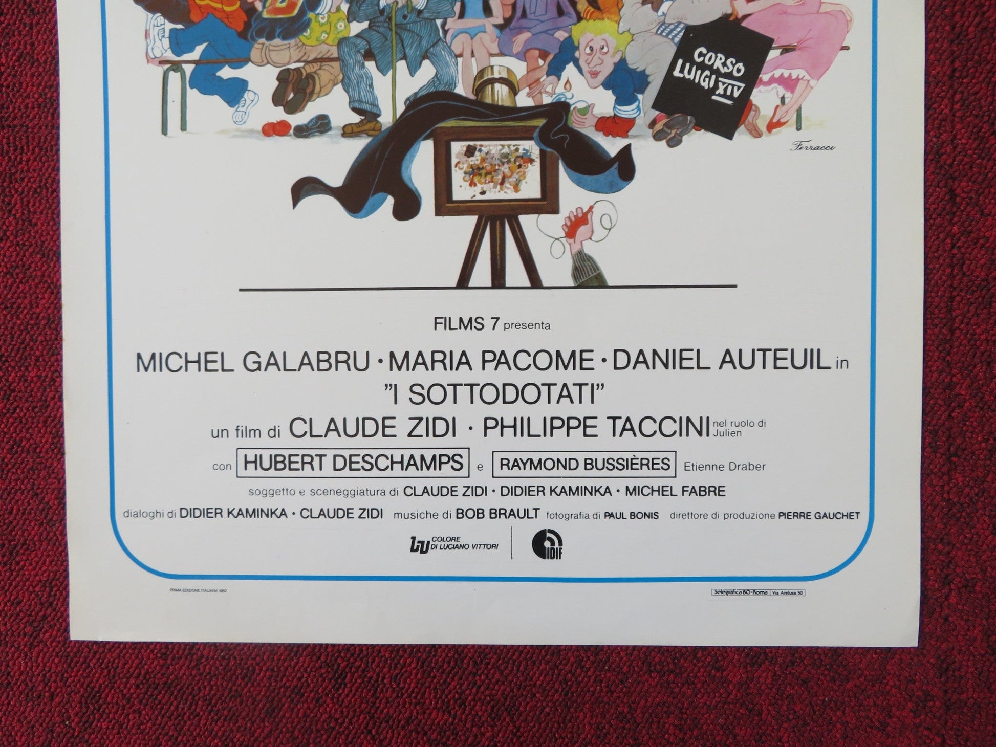 THE UNDER - GIFTED ITALIAN LOCANDINA POSTER MICHEL GALABRU DANIEL AUTEUIL 1982 Rendezvous Cinema Movie posters