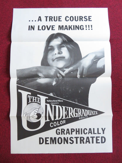 THE UNDERGRADUATE US TRI FOLDED ONE SHEET ROLLED POSTER JOHN DULLAGHAN 1971 Rendezvous Cinema Movie posters