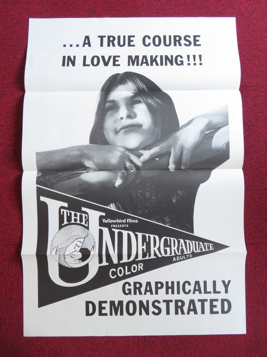 THE UNDERGRADUATE US TRI FOLDED ONE SHEET ROLLED POSTER JOHN DULLAGHAN 1971 Rendezvous Cinema Movie posters