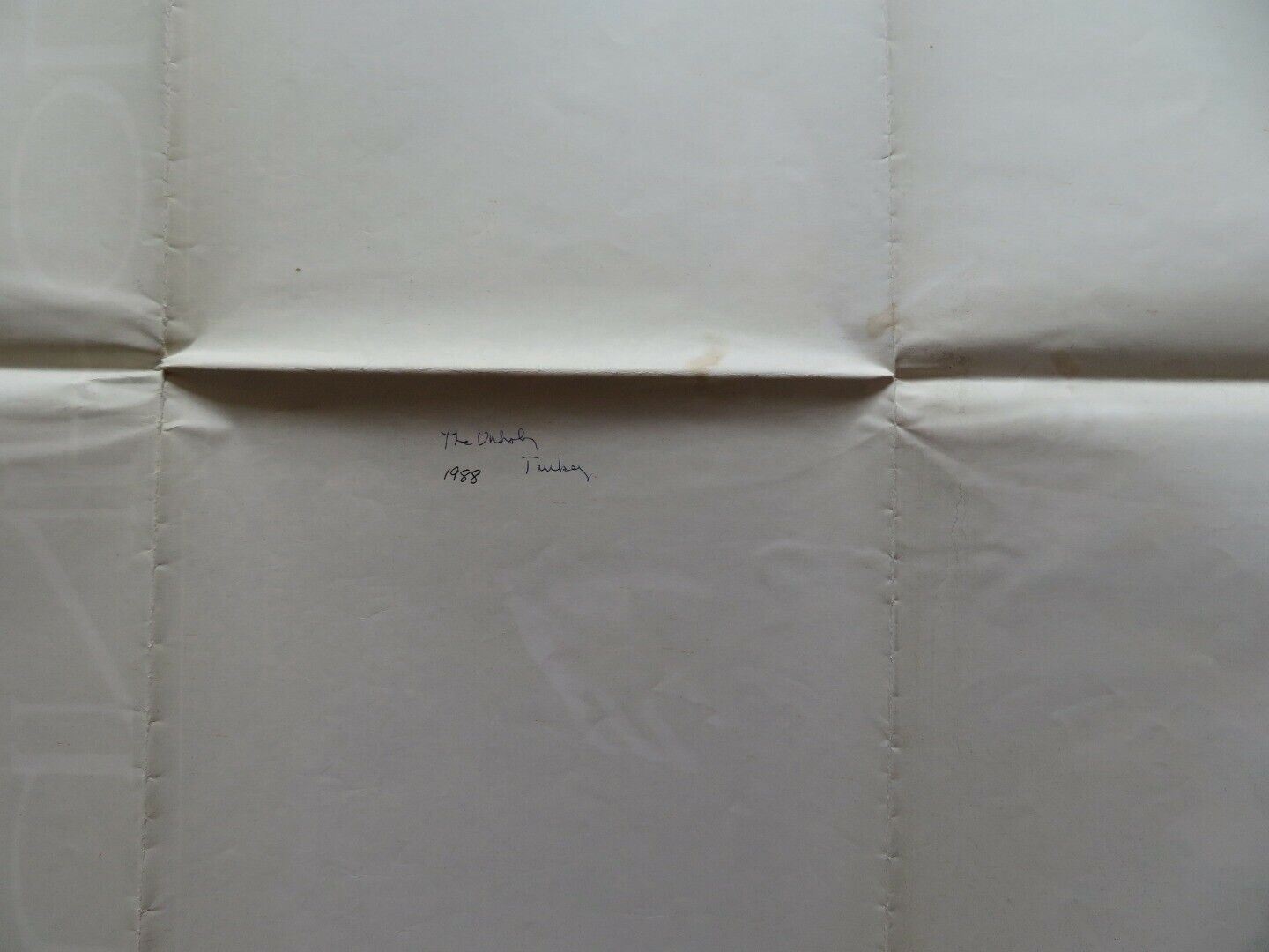 THE UNHOLY FOLDED TURKISH ONE SHEET POSTER RUBEN RABASA NICOLE FORTIER 1988 - Rendezvous Cinema