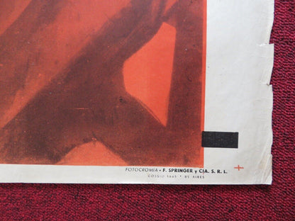 THE UNINHIBITED FOLDED ARGENTINA POSTER JAMES MASON MELINA MERCOURI 1965 - Rendezvous Cinema