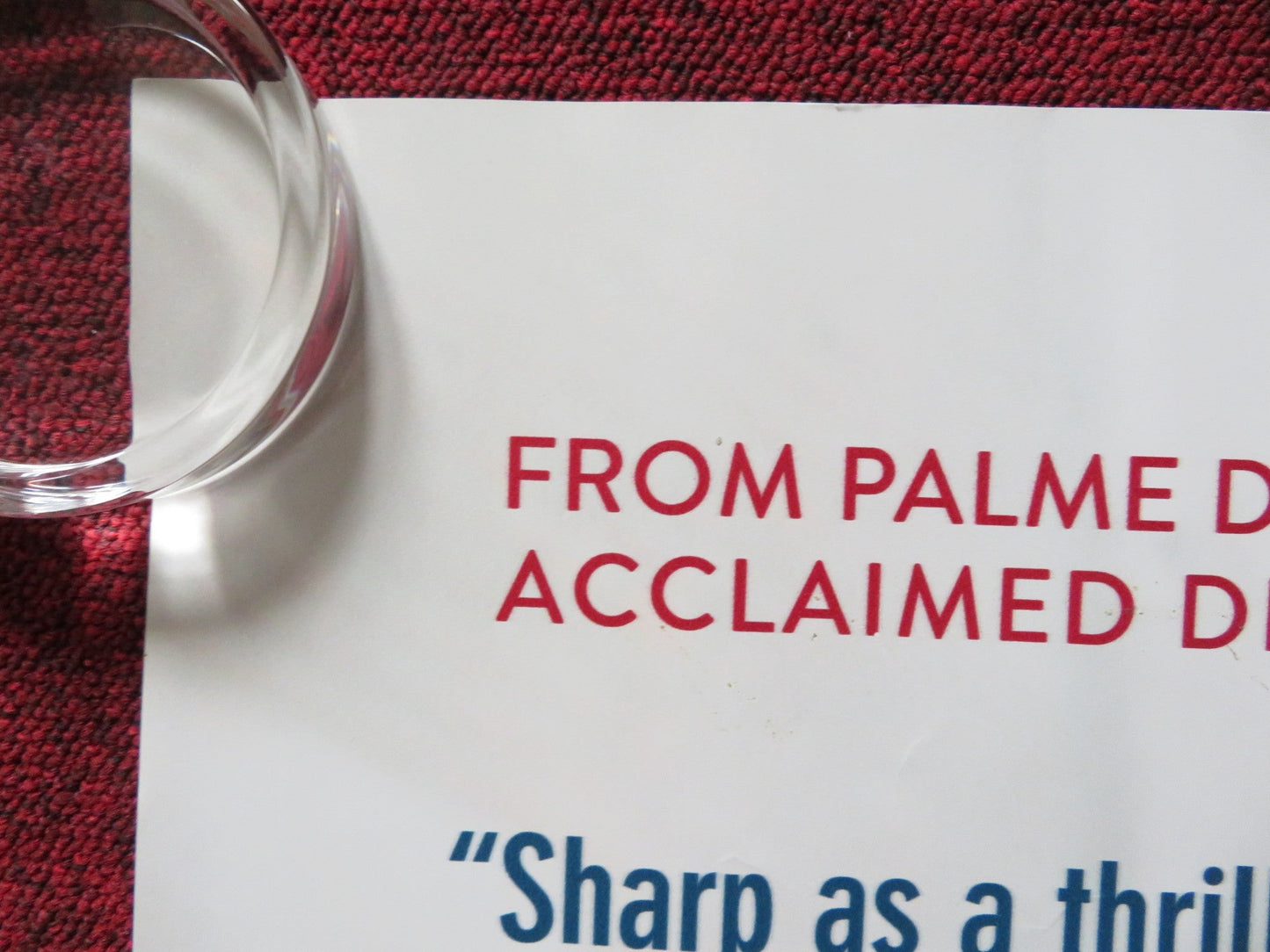 THE UNKNOWN GIRL UK QUAD (30"x 40") ROLLED POSTER ADELE HAENEL O. BONNAUD 2016 Rendezvous Cinema Movie posters