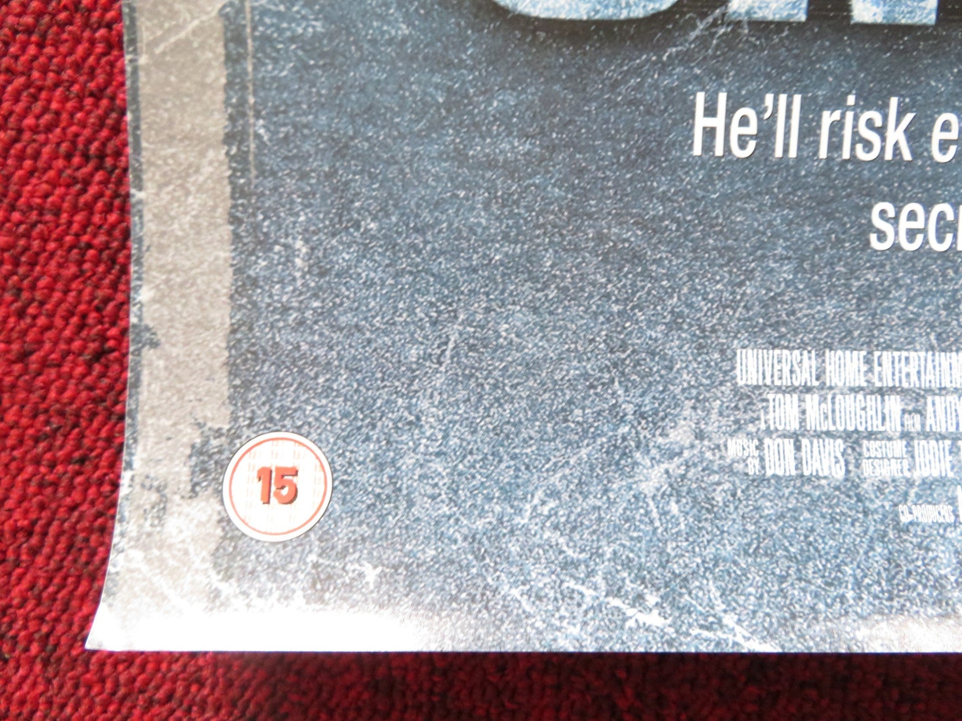 THE UNSAID VHS VIDEO POSTER ANDY GARCIA 2001 Rendezvous Cinema Movie posters