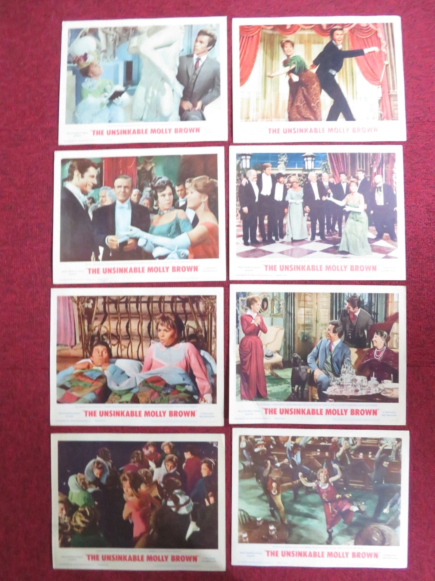 THE UNSINKABLE MOLLY BROWN US LOBBY CARD FULL SET DEBBIE REYNOLDS 1964 Rendezvous Cinema Movie posters