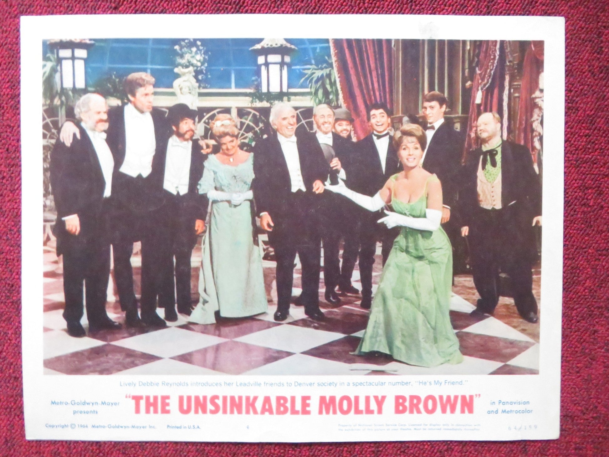 THE UNSINKABLE MOLLY BROWN US LOBBY CARD FULL SET DEBBIE REYNOLDS 1964 Rendezvous Cinema Movie posters