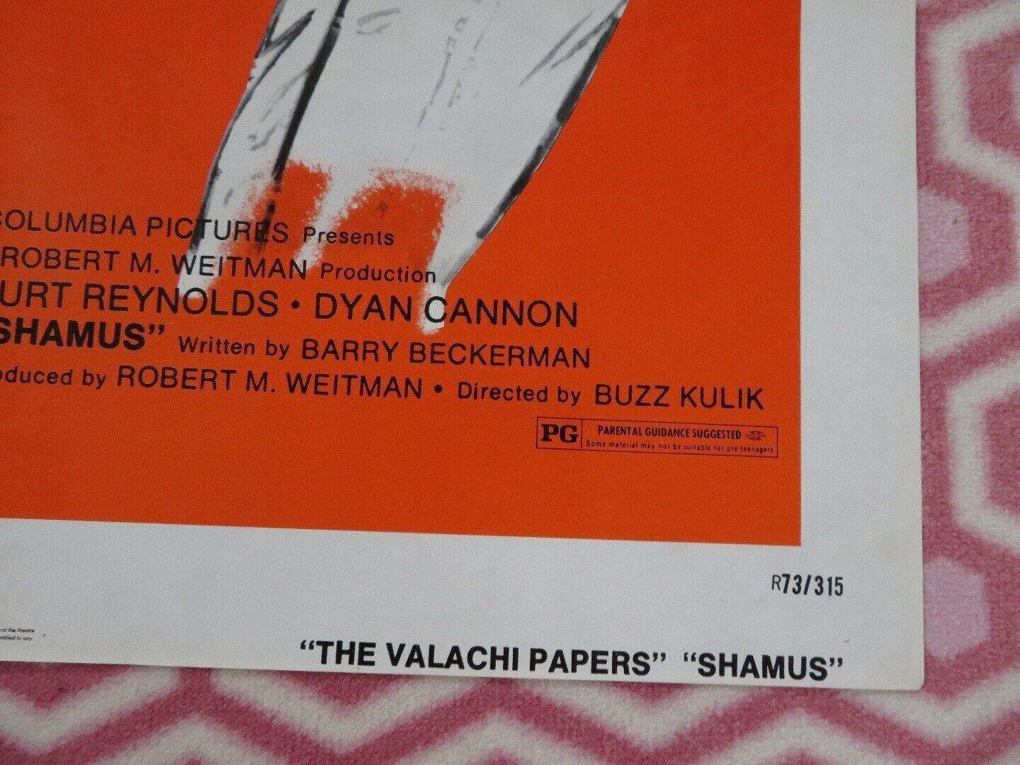 THE VALACHI PAPERS SHAMUS DOUBLE BILL US ONE SHEET POSTER BRONSON 1973 Movie posters