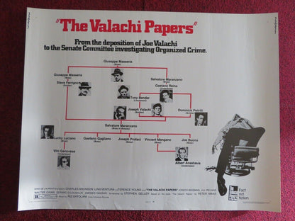 THE VALACHI PAPERS US HALF SHEET (22"x 28") POSTER CHARLES BRONSON 1972 Movie posters