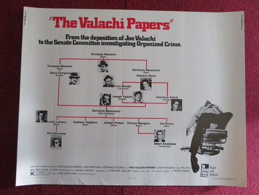 THE VALACHI PAPERS US HALF SHEET (22"x 28") POSTER CHARLES BRONSON 1972 Movie posters