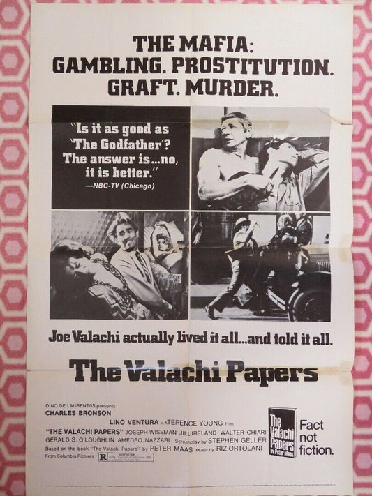 THE VALACHI PAPERS US ONE SHEET POSTER CHSRLES BRONSON LINO VENTURA Movie posters