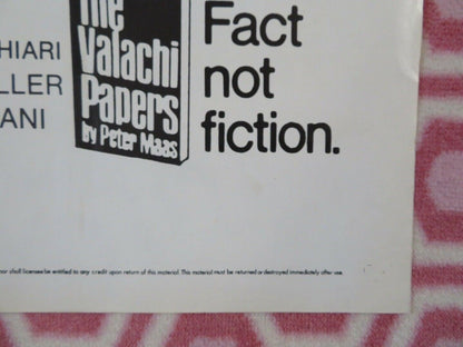 THE VALACHI PAPERS US ONE SHEET POSTER CHSRLES BRONSON LINO VENTURA Movie posters