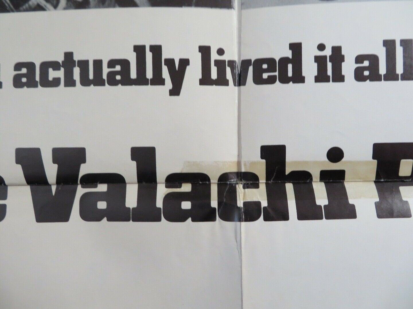 THE VALACHI PAPERS US ONE SHEET POSTER CHSRLES BRONSON LINO VENTURA Movie posters