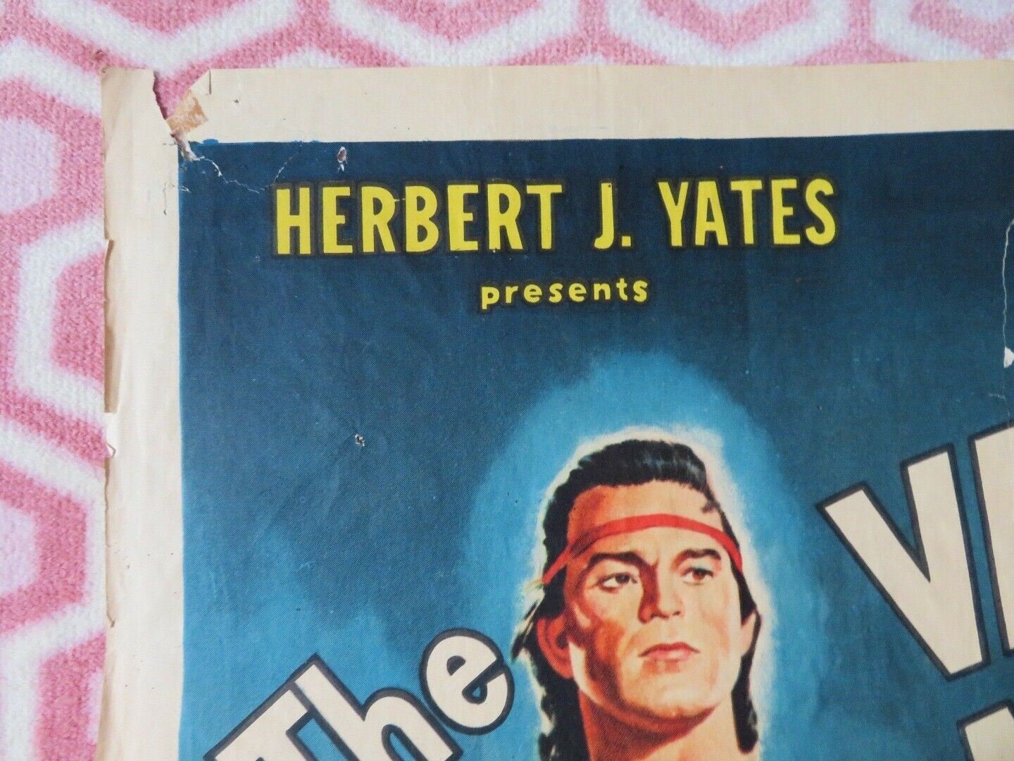 THE VANISHING AMERICAN FOLDED US ONE SHEET POSTER SCOTT BRADY AUDREY TOTTER '55 Movie posters