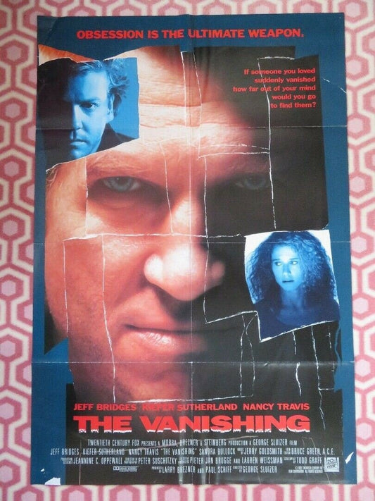 THE VANISHING US ONE SHEET POSTER JEFF BRIDGES GEORGE SLUIZER 1993 Movie posters