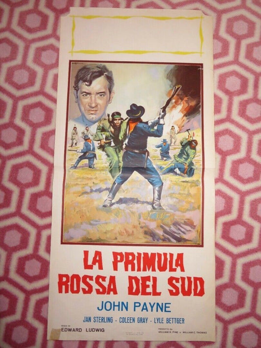 The Vanquished ITALIAN LOCANDINA (27.5"x13") POSTER JOHN PAYNE 1963 Movie posters