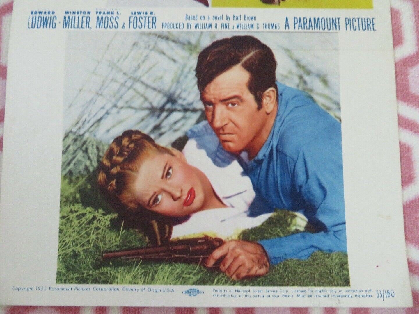 THE VANQUISHED US INSERT (14"x 36") POSTER JOHN PAYNE JAN STERLING 1953 Movie posters