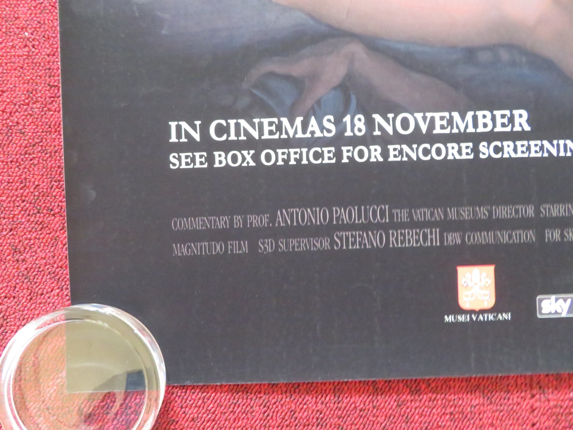 THE VATICAN MUSEUMS UK QUAD (30"x 40") ROLLED POSTER SIMONE D'ANDREA 2014 Rendezvous Cinema Movie posters