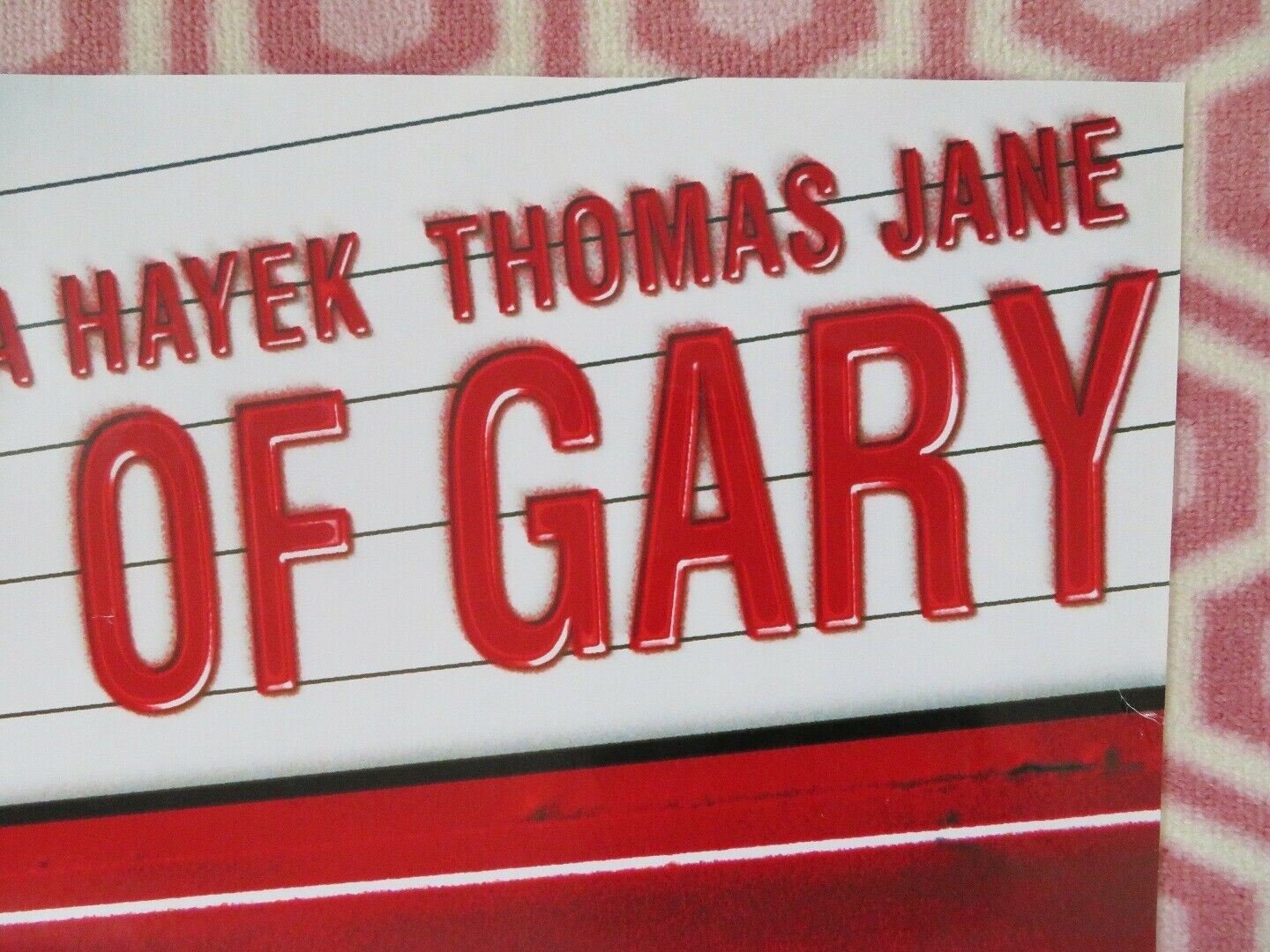THE VELOCTIY OF GARY FOLDED US ONE SHEET POSTER SALMA HAYEK THOMAS JANE 1998 Movie posters