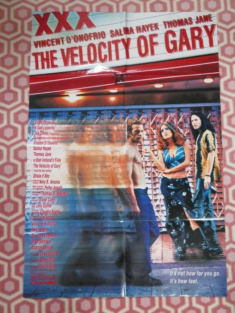 THE VELOCTIY OF GARY FOLDED US ONE SHEET POSTER SALMA HAYEK THOMAS JANE 1998 Movie posters