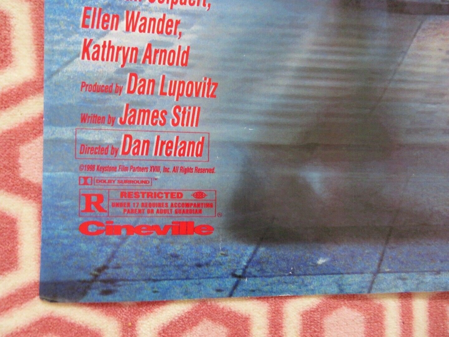 THE VELOCTIY OF GARY FOLDED US ONE SHEET POSTER SALMA HAYEK THOMAS JANE 1998 Movie posters