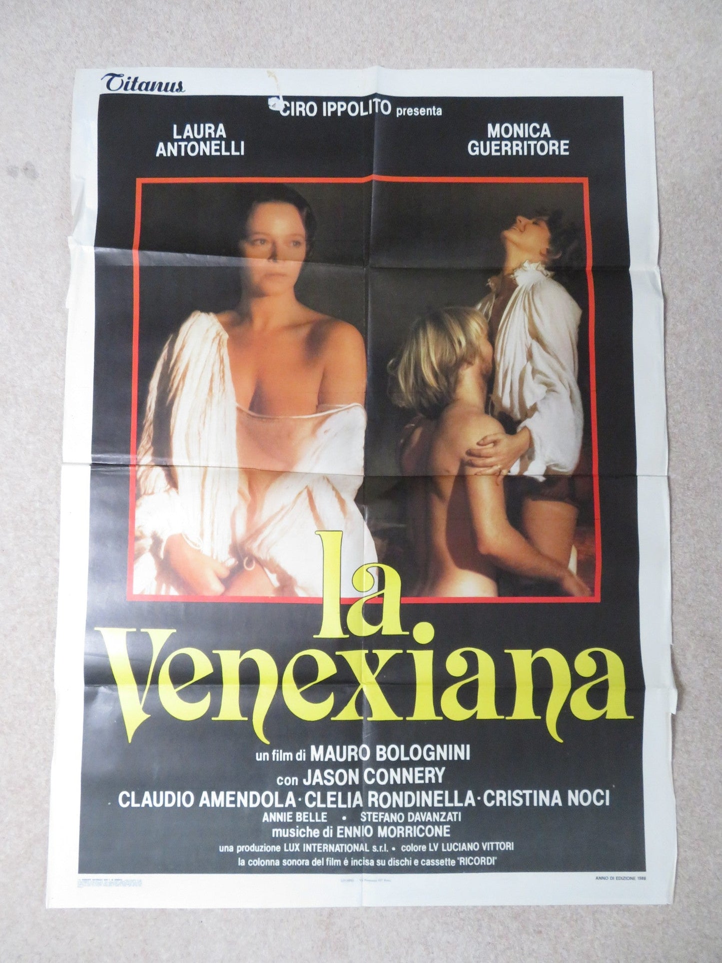 THE VENETIAN WOMAN ITALIAN 2 FOGLIO POSTER LAURA ANTONELLI M. GUERRITORE 1986 Rendezvous Cinema Movie posters