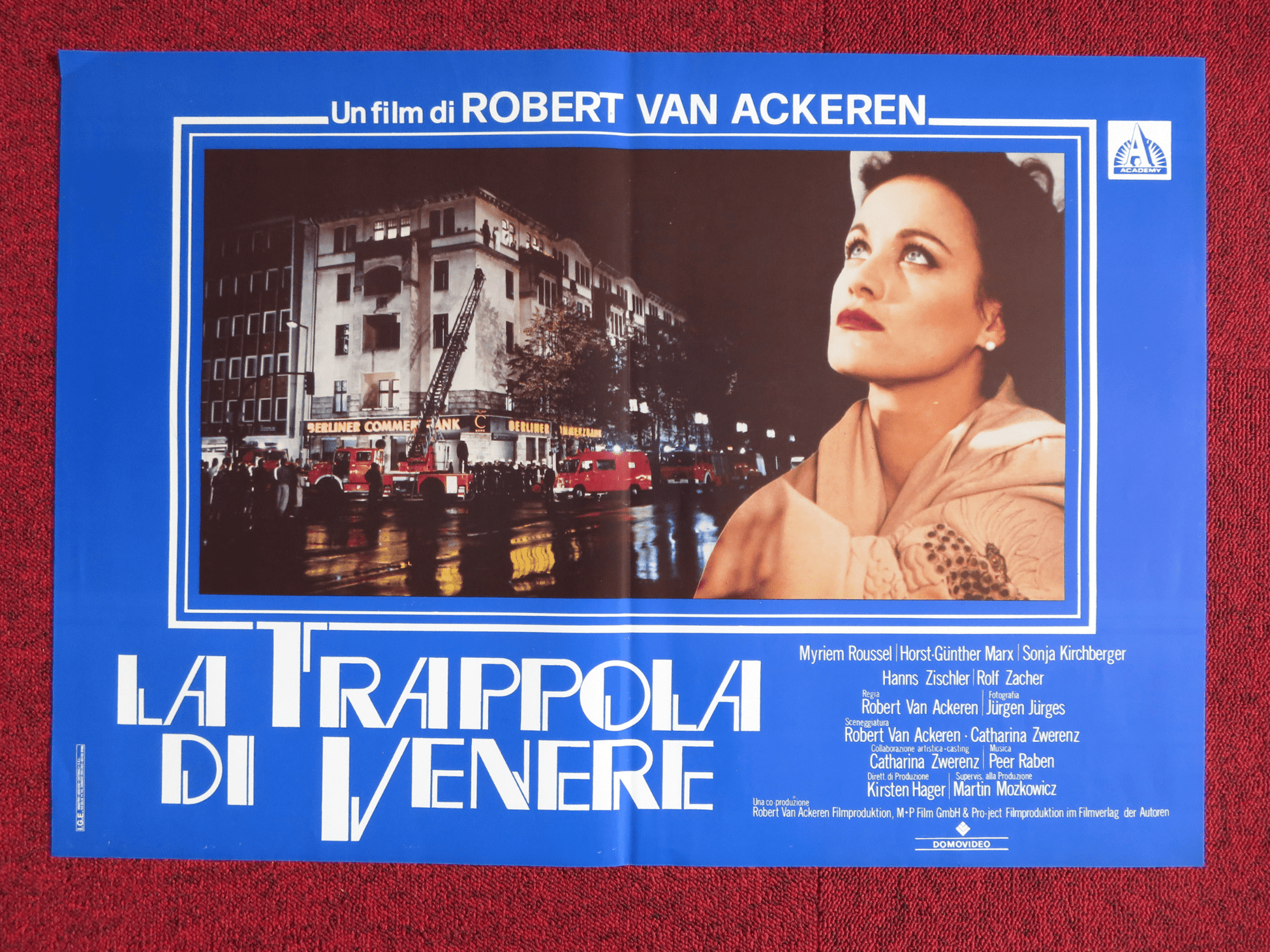 THE VENUS TRAP ITALIAN FOTOBUSTA POSTER MYRIEM ROUSSEL SONJA KIRCHBERGER 1988 Rendezvous Cinema Movie posters