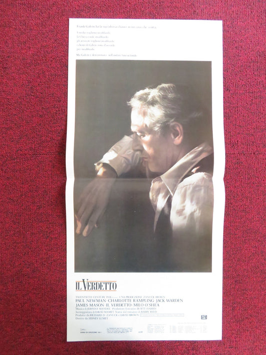THE VERDICT ITALIAN LOCANDINA POSTER PAUL NEWMAN CHARLOTTE RAMPLING 1983 Rendezvous Cinema Movie posters