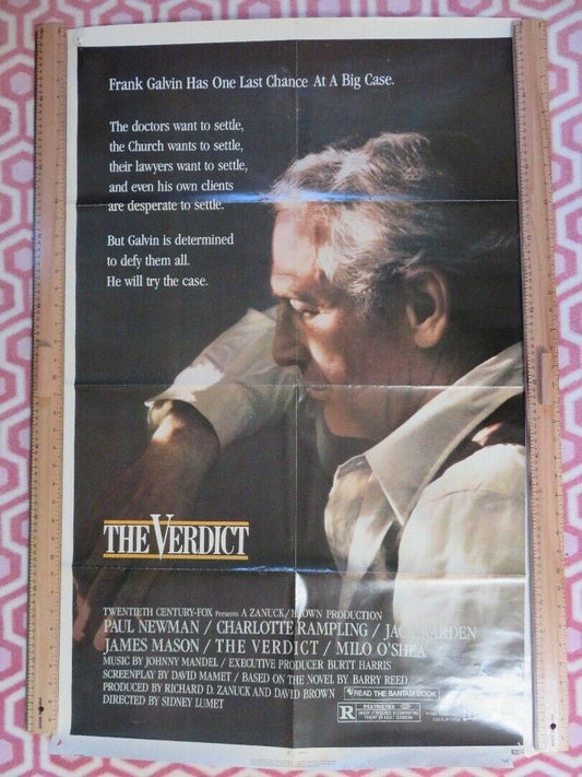 THE VERDICT US ONE SHEET POSTER PAUL NEWMAN 1982 - Rendezvous Cinema