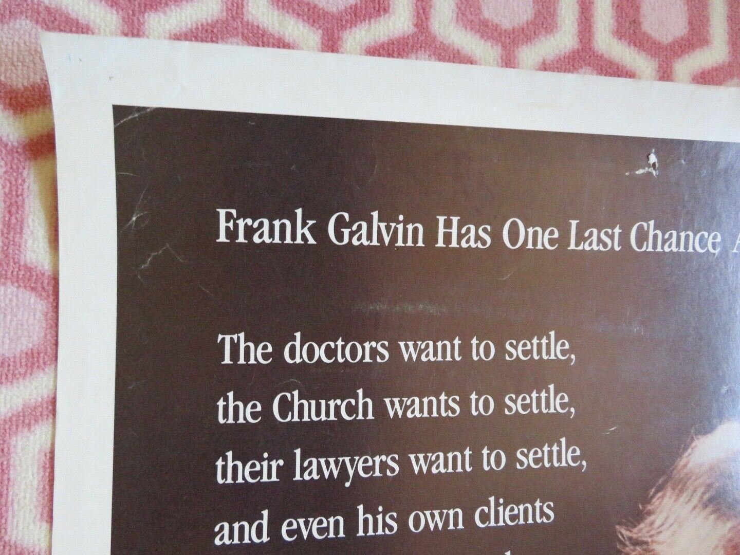 THE VERDICT US ROLLED POSTER ON CARD PAUL NEWMAN 1982 Movie posters