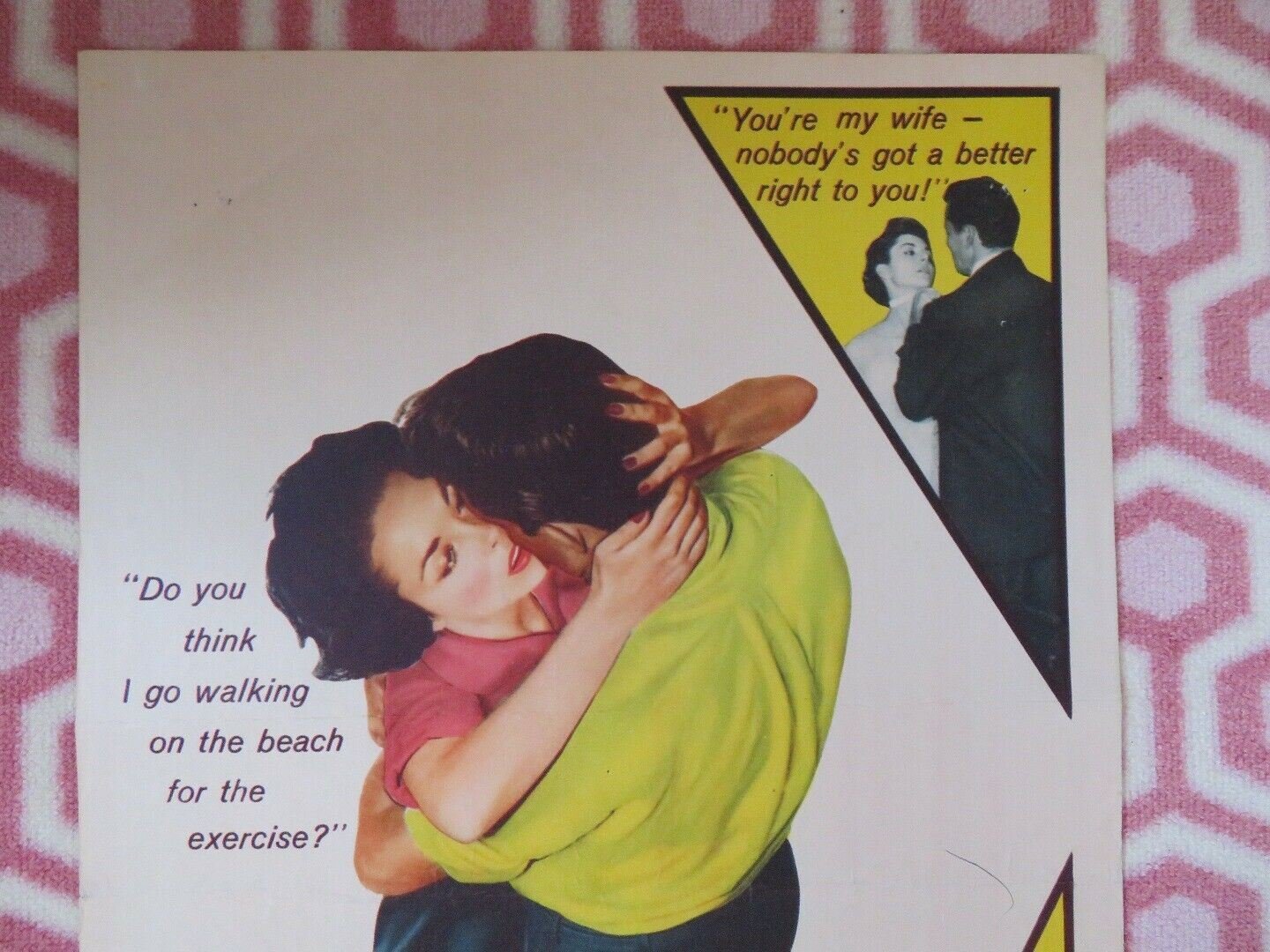 THE VIEW FROM POMPEY'S HEAD US INSERT (14"x 36") POSTER RICHARD EGAN 1955 Rendezvous Cinema Movie posters