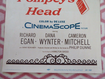 THE VIEW FROM POMPEY'S HEAD US INSERT (14"x 36") POSTER RICHARD EGAN 1955 Rendezvous Cinema Movie posters