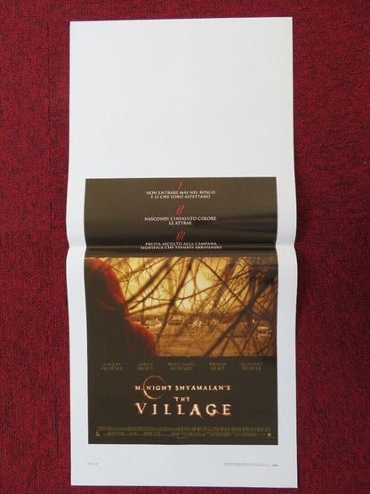 THE VILLAGE ITALIAN LOCANDINA (27.5"x13") POSTER S WEAVER W HURT 2004 Movie posters