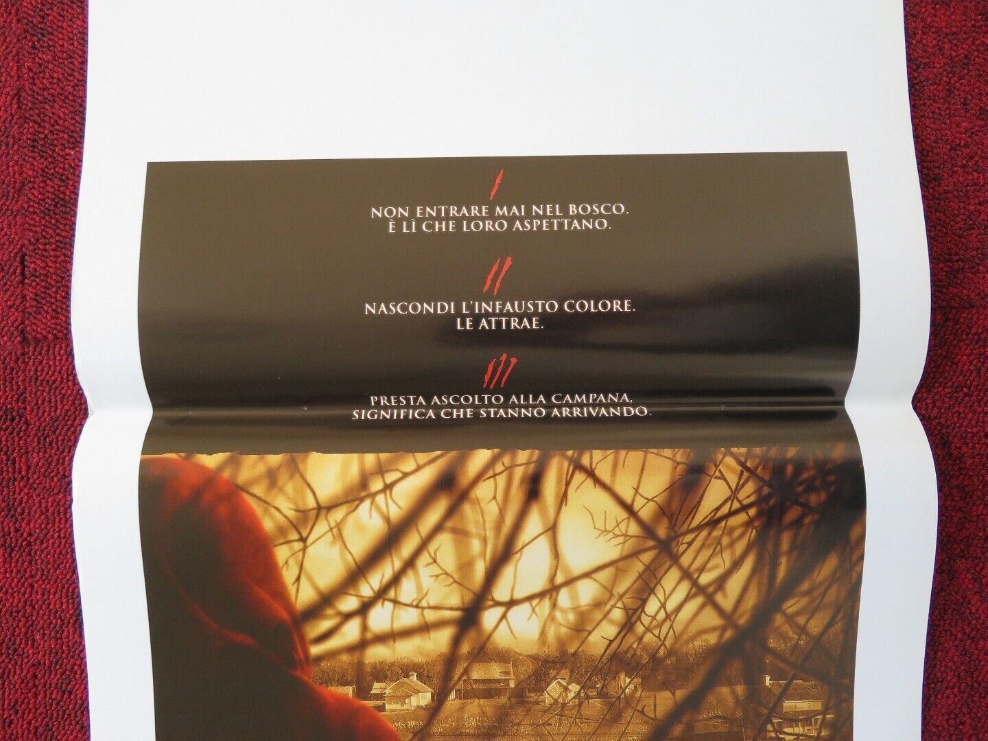 THE VILLAGE ITALIAN LOCANDINA (27.5"x13") POSTER S WEAVER W HURT 2004 Movie posters