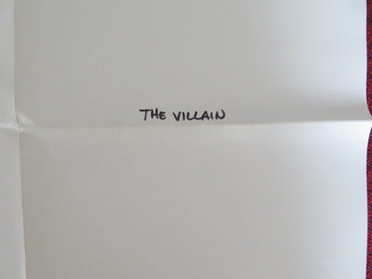 THE VILLAIN FOLDED US ONE SHEET POSTER KIRK DOUGLAS ARNOLD SCHWARZENEGGER 1979 Rendezvous Cinema Movie posters