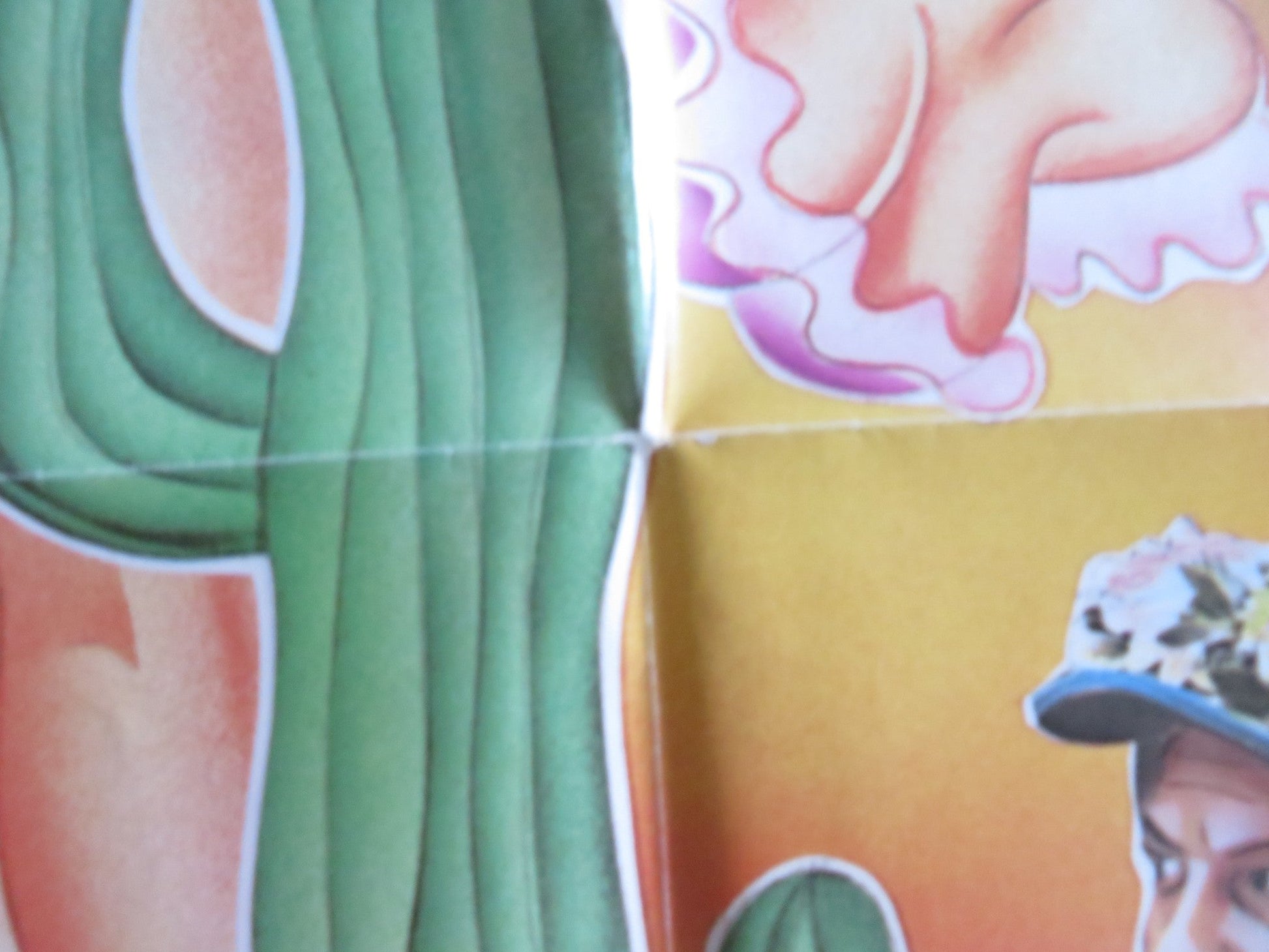 THE VILLAIN FOLDED US ONE SHEET POSTER KIRK DOUGLAS ARNOLD SCHWARZENEGGER 1979 Rendezvous Cinema Movie posters