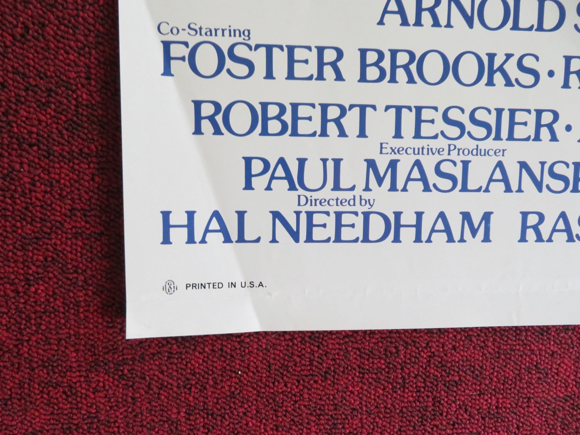 THE VILLAIN FOLDED US ONE SHEET POSTER KIRK DOUGLAS ARNOLD SCHWARZENEGGER 1979 Rendezvous Cinema Movie posters