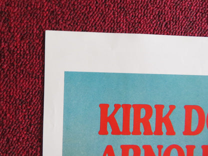 THE VILLAIN FOLDED US ONE SHEET POSTER KIRK DOUGLAS ARNOLD SCHWARZENEGGER 1979 Rendezvous Cinema Movie posters