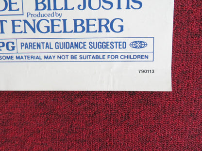 THE VILLAIN FOLDED US ONE SHEET POSTER KIRK DOUGLAS ARNOLD SCHWARZENEGGER 1979 Rendezvous Cinema Movie posters