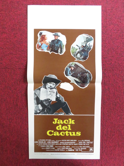 THE VILLAIN ITALIAN LOCANDINA POSTER KIRK DOUGLAS ARNOLD SCHWARZENEGGER 1980 Rendezvous Cinema Movie posters