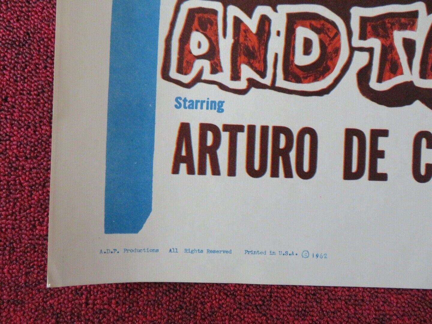 THE VIOLENT AND THE DAMMED US HALF SHEET (22"x 28") POSTER 1962 - Rendezvous Cinema