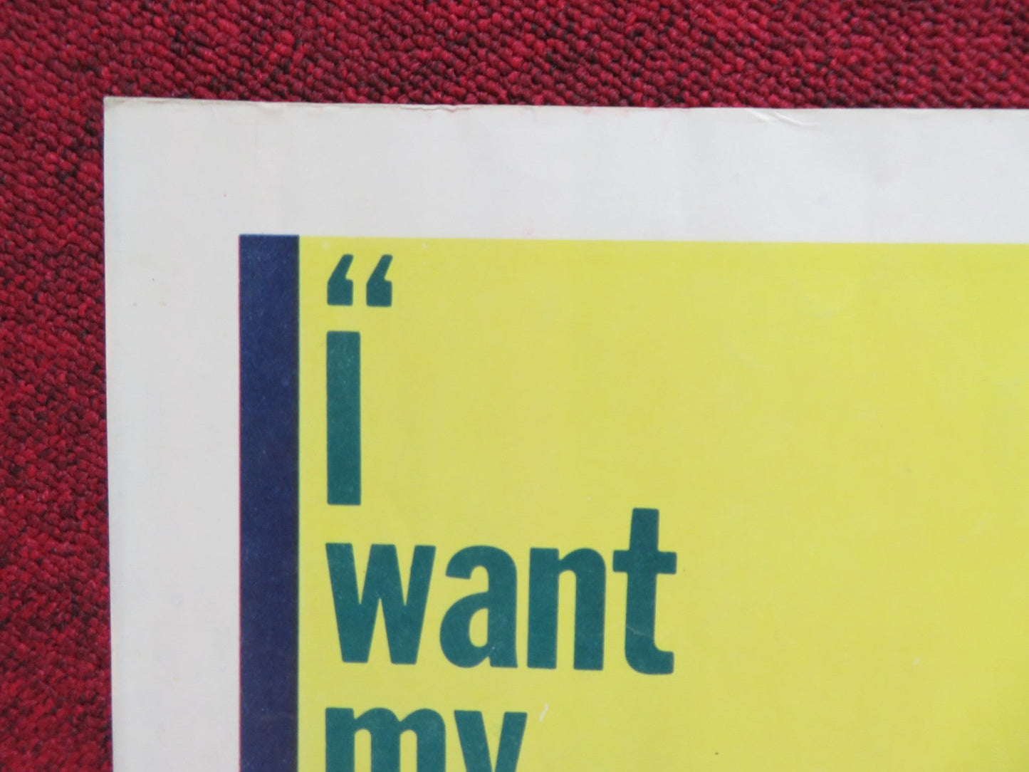 THE VISIT US HALF SHEET (22"x 28") POSTER INGRID BERGMAN ANTHONY QUINN 1964 Rendezvous Cinema Movie posters