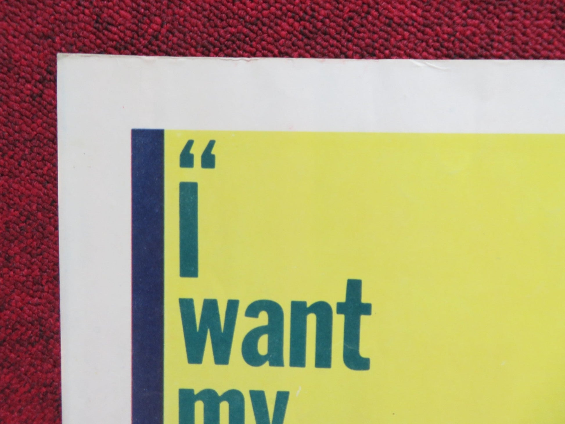 THE VISIT US HALF SHEET (22"x 28") POSTER INGRID BERGMAN ANTHONY QUINN 1964 Rendezvous Cinema Movie posters