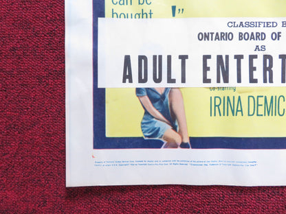 THE VISIT US HALF SHEET (22"x 28") POSTER INGRID BERGMAN ANTHONY QUINN 1964 Rendezvous Cinema Movie posters