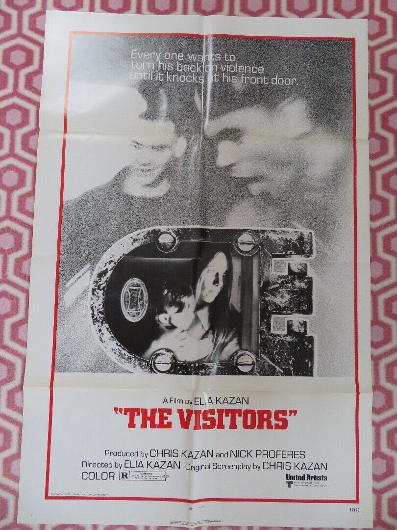 THE VISITORS ONE SHEET POSTER ELIA KAZAN PATRICK MCVEY JAMES WOODS 1972 Movie posters